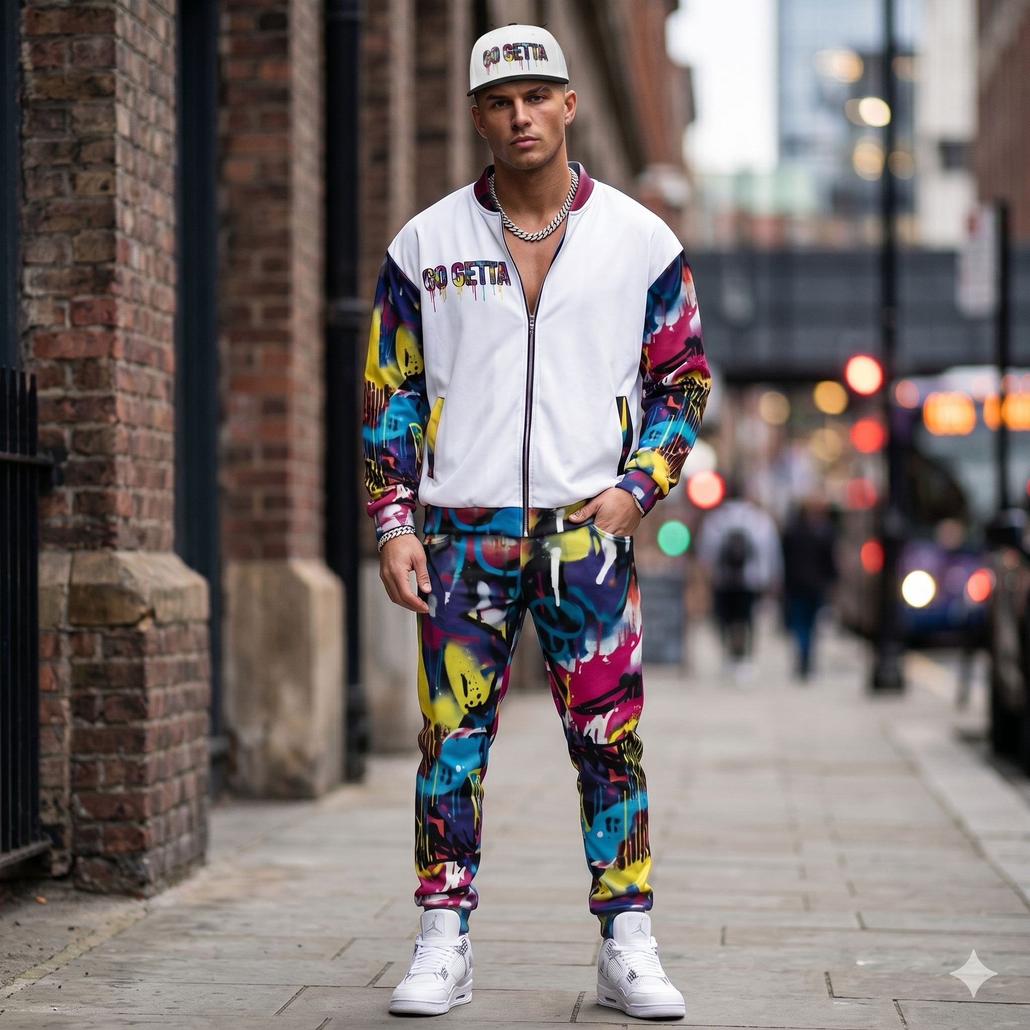 Men's Luxury Joggers – Graffiti Drip Street Style